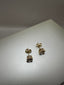 9ct Yellow Gold Single Stone Diamond Stud Earrings | 2.00ct Round Cut Diamonds