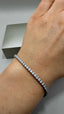 Platinum Lab-Grown Diamond Tennis Bracelet | 4.45ct Round Diamonds