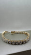 9ct Yellow Gold Lab-Grown Diamond Tennis Bracelet | 12.00ct Round Diamonds
