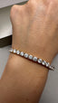 9ct Yellow Gold Lab-Grown Diamond Tennis Bracelet | 12.00ct Round Diamonds