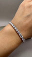 9ct White Gold Lab-Grown Diamond Tennis Bracelet | 12.00ct Round Diamonds