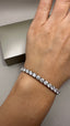 9ct White Gold Lab-Grown Diamond Tennis Bracelet | 12.00ct Round Diamonds