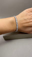 9ct White Gold Lab-Grown Diamond Tennis Bracelet | 12.00ct Round Diamonds