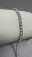 9ct White Gold Lab-Grown Diamond Tennis Bracelet | 12.00ct Round Diamonds