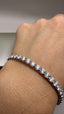 9ct White Gold Lab-Grown Diamond Tennis Bracelet | 9.00ct Round Diamonds