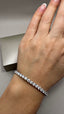 9ct White Gold Lab-Grown Diamond Tennis Bracelet | 9.00ct Round Diamonds