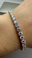 9ct Yellow Gold Lab-Grown Diamond Tennis Bracelet | 9.00ct Round Diamond