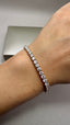 9ct Yellow Gold Lab-Grown Diamond Tennis Bracelet | 8.00ct Round Diamonds