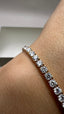 9ct Yellow Gold Lab-Grown Diamond Tennis Bracelet | 8.00ct Round Diamonds