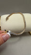 9ct Yellow Gold Lab-Grown Diamond Tennis Bracelet | 8.00ct Round Diamonds