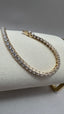 9ct Yellow Gold Lab-Grown Diamond Tennis Bracelet | 7.00ct Round Diamonds