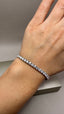 9ct White Gold Lab-Grown Diamond Tennis Bracelet | 7.00ct Round Diamonds
