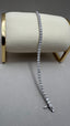 9ct White Gold Lab-Grown Diamond Tennis Bracelet | 7.00ct Round Diamonds