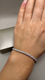 9ct White Gold Lab-Grown Diamond Tennis Bracelet | 5.00ct Round Diamonds