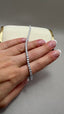 9ct White Gold Lab-Grown Diamond Tennis Bracelet | 5.00ct Round Diamonds