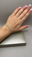 9ct White Gold Lab-Grown Diamond Tennis Bracelet | 4.00ct Round Diamonds