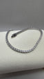 9ct White Gold Lab-Grown Diamond Tennis Bracelet | 4.00ct Round Diamonds