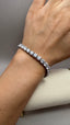 9ct White Gold Lab-Grown Diamond Tennis Bracelet | 17.00ct Round Diamonds
