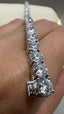 9ct White Gold Lab-Grown Diamond Tennis Bracelet | 17.00ct Round Diamonds