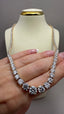 9ct Yellow Gold Lab-Grown Diamond Graduated Tennis Necklace | 25.00ct Round Diamonds