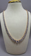 9ct Yellow Gold Lab-Grown Diamond Graduated Tennis Necklace | 25.00ct Round Diamonds
