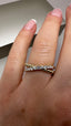 9ct Yellow Gold Lab-Grown Diamond Crossover Ring | 0.25ct Round Cut Fine Jewellery