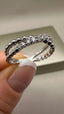 9ct White Gold Lab-Grown Diamond Crossover Ring | 0.25ct Round Cut Fine Jewellery