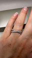 9ct White Gold Lab-Grown Diamond Crossover Ring | 0.25ct Round Cut Fine Jewellery