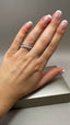 9ct White Gold Lab-Grown Diamond Crossover Ring | 0.74ct Round Cut Fine Jewellery