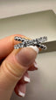 9ct White Gold Lab-Grown Diamond Crossover Ring | 0.74ct Round Cut Fine Jewellery