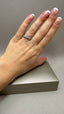 9ct White Gold Lab-Grown Diamond Crossover Ring | 0.93ct Round Cut Fine Jewellery