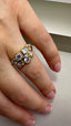 9ct Yellow Gold Lab-Grown Diamond Bubble Ring | 1.64ct Round Cut Fine Jewellery