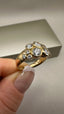9ct Yellow Gold Lab-Grown Diamond Bubble Ring | 1.64ct Round Cut Fine Jewellery