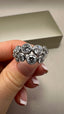 9ct White Gold Lab-Grown Diamond Bubble Ring | 1.64ct Round Cut Fine Jewellery