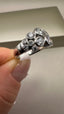 9ct White Gold Lab-Grown Diamond Bubble Ring | 1.64ct Round Cut Fine Jewellery