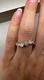 9ct Yellow Gold Lab-Grown Diamond 9-Stone Wave Ring | 0.84ct Round Cut Fine Jewellery