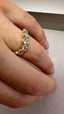 9ct Yellow Gold Lab-Grown Diamond 9-Stone Wave Ring | 0.84ct Round Cut Fine Jewellery