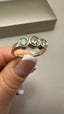 9ct Yellow Gold Lab-Grown Diamond 3-Stone Ring | 1.00ct Round Cut Fine Jewellery