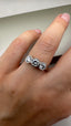 9ct White Gold Lab-Grown Diamond 3-Stone Ring | 1.00ct Round Cut Fine Jewellery