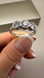 9ct White Gold Lab-Grown Diamond 3-Stone Ring | 1.00ct Round Cut Fine Jewellery