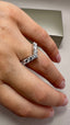 9ct Yellow Gold Lab-Grown Diamond 7-Stone Wishbone Ring | 0.99ct Round Cut Fine Jewellery