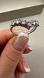 Platinum Lab-Grown Diamond 7-Stone Wishbone Ring | 0.99ct Round Cut Fine Jewellery