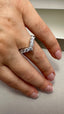Platinum Lab-Grown Diamond 7-Stone Wishbone Ring | 0.99ct Round Cut Fine Jewellery