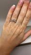 9ct White Gold Lab-Grown Diamond 7-Stone Wishbone Ring | 0.99ct Round Cut Fine Jewellery