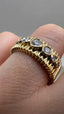 9ct Yellow Gold Lab-Grown Diamond 7-Stone Fancy Band Ring | 0.32ct Round Cut Fine Jewellery