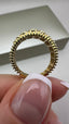 9ct Yellow Gold Lab-Grown Diamond 7-Stone Fancy Band Ring | 0.32ct Round Cut Fine Jewellery
