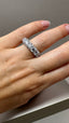 9ct White Gold Lab-Grown Diamond 10-Stone Fancy Eternity Band | 4.16ct Round Cut Fine Jewellery