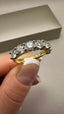 18ct Yellow Gold Lab-Grown Diamond 7-Stone Eternity Band | 2.25ct Round Cut Fine Jewellery