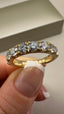9ct Yellow Gold Lab-Grown Diamond 8-Stone Eternity Band | 1.52ct Round Cut Fine Jewellery