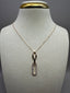 9ct Yellow Gold Paperclip Diamond Pendant with Chain | 0.32ct Lab-Grown Diamonds